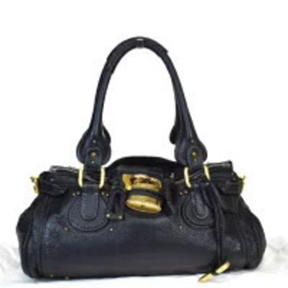 Chloe Paddington shoulder bag Handbag black leather padlock